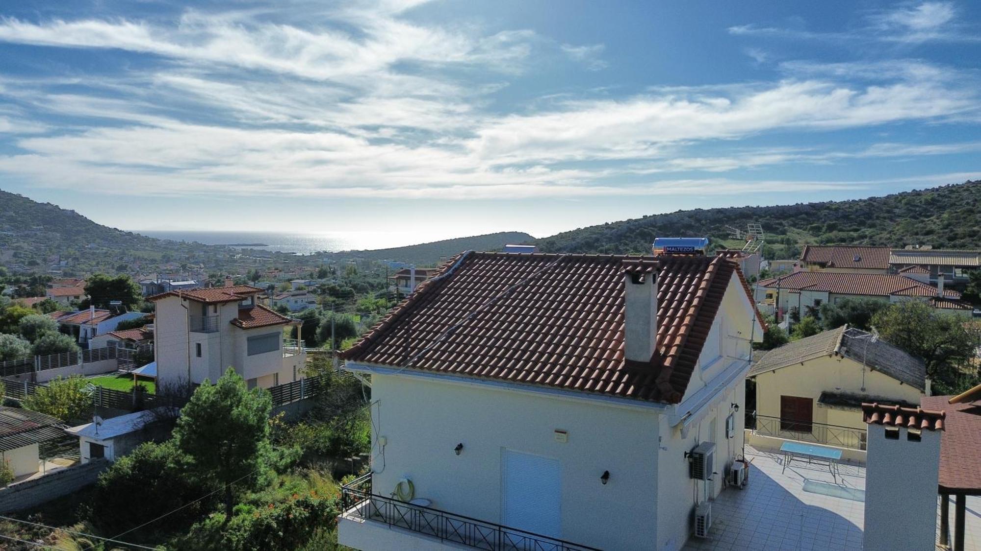 Beautiful Maisonette With A View To The Mountains And The Sea Agia Marina (Attica) Exterior foto