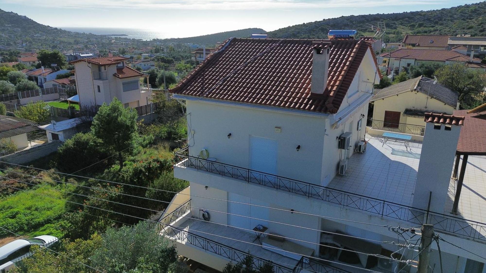Beautiful Maisonette With A View To The Mountains And The Sea Agia Marina (Attica) Exterior foto