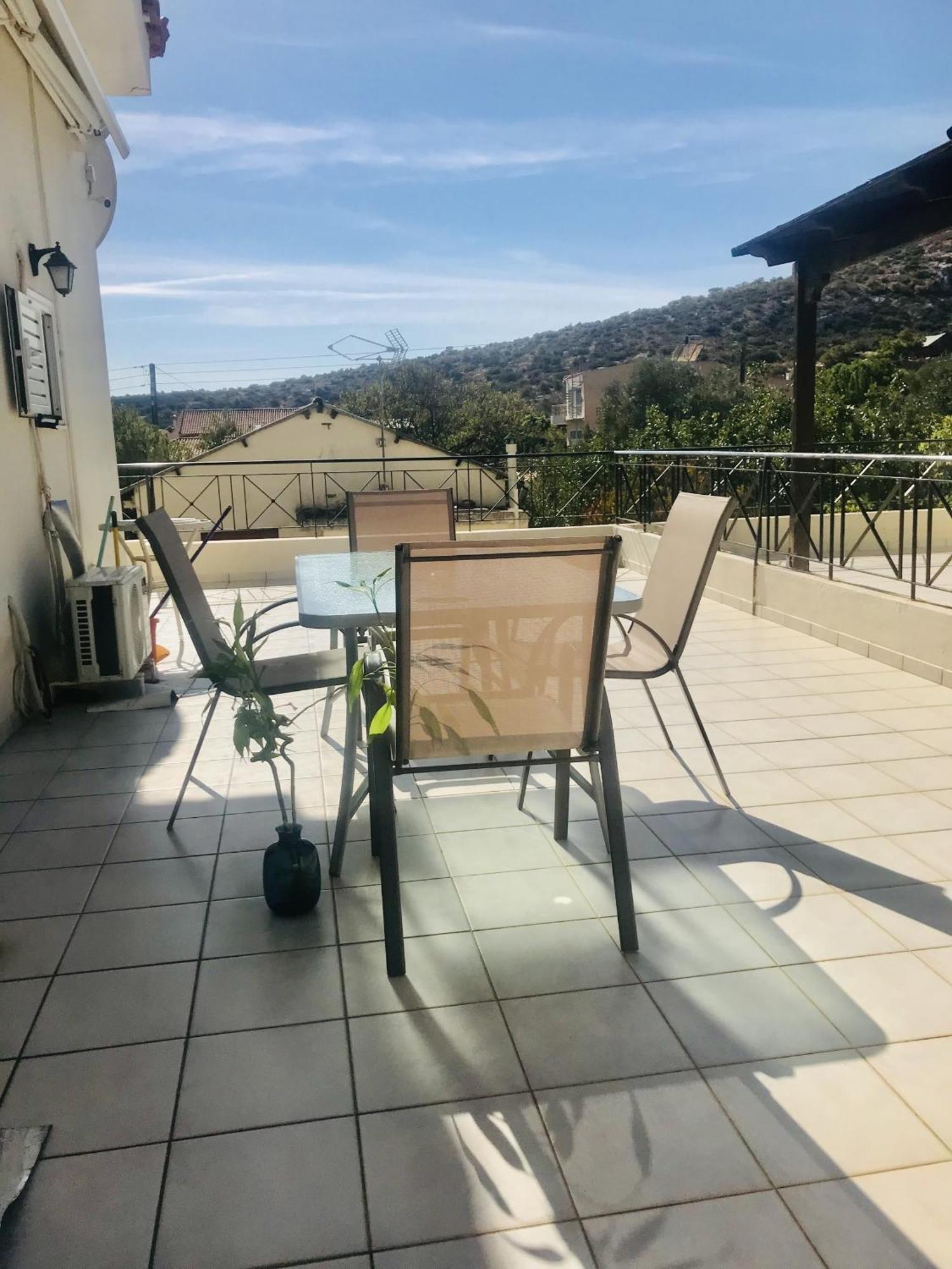 Beautiful Maisonette With A View To The Mountains And The Sea Agia Marina (Attica) Exterior foto